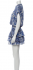 Abito paisley bianco e blue